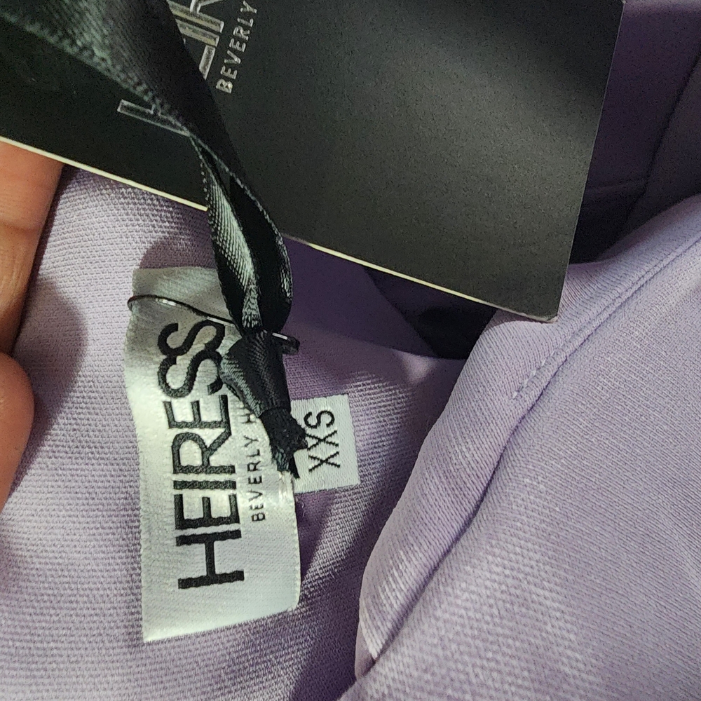 Purple Off-Shoulder Bodycon Mini Dress - Picture 11 of 11